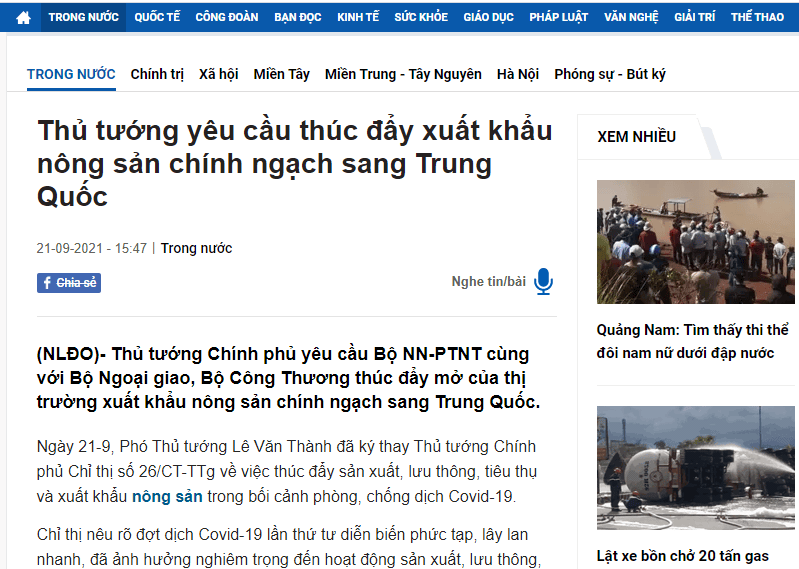 Xuất Khẩu Nông Sản Sang Trung Quốc Chính Ngạch Bằng Đường Biển – Hỗ Trợ Xuất Khẩu Từ A Đến
