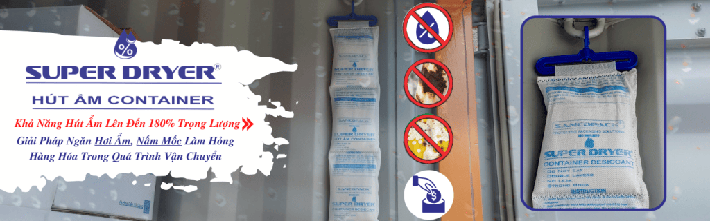túi hút ẩm container SUPER DRYER